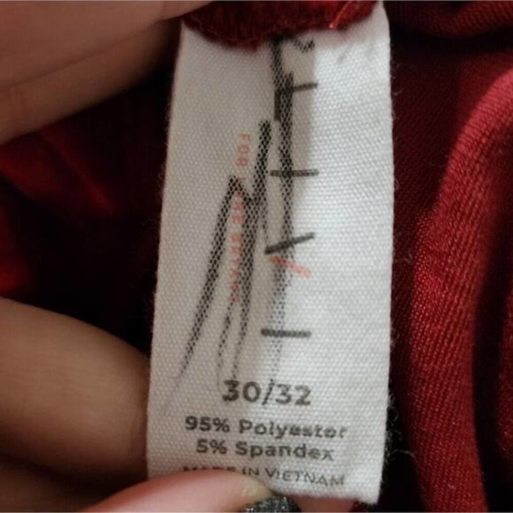 Lane Bryant Livi Velvet burgundy stretch joggers plus size 30 32‎ 5X new - Picture 6 of 6